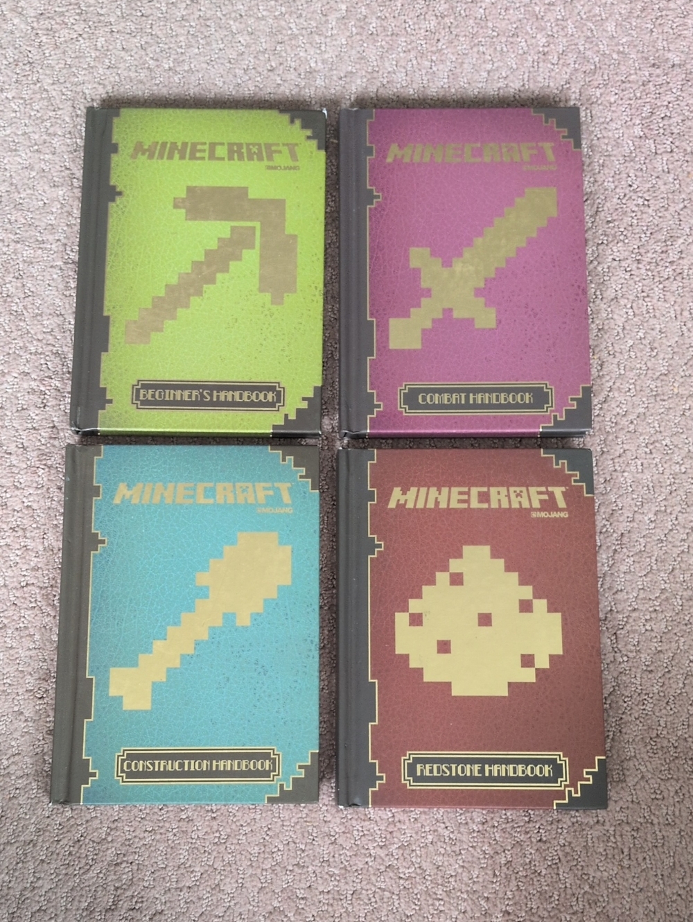 Minecraft Hardcover Handbook Set (4 Books)